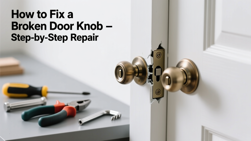 How to Fix a Broken Door Knob: Step-by-Step Repair