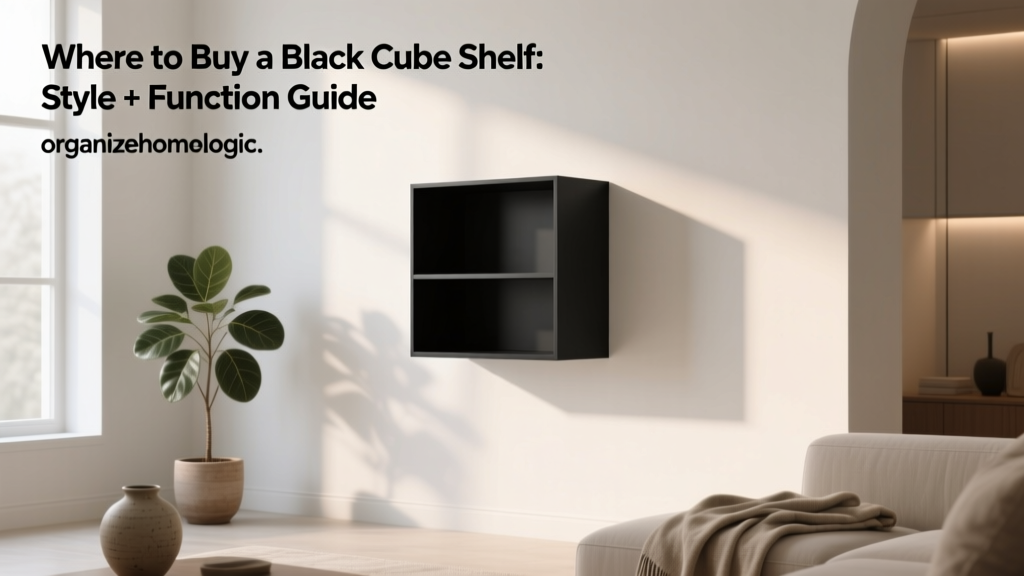 Where to Buy a Black Cube Shelf: Style + Function Guide