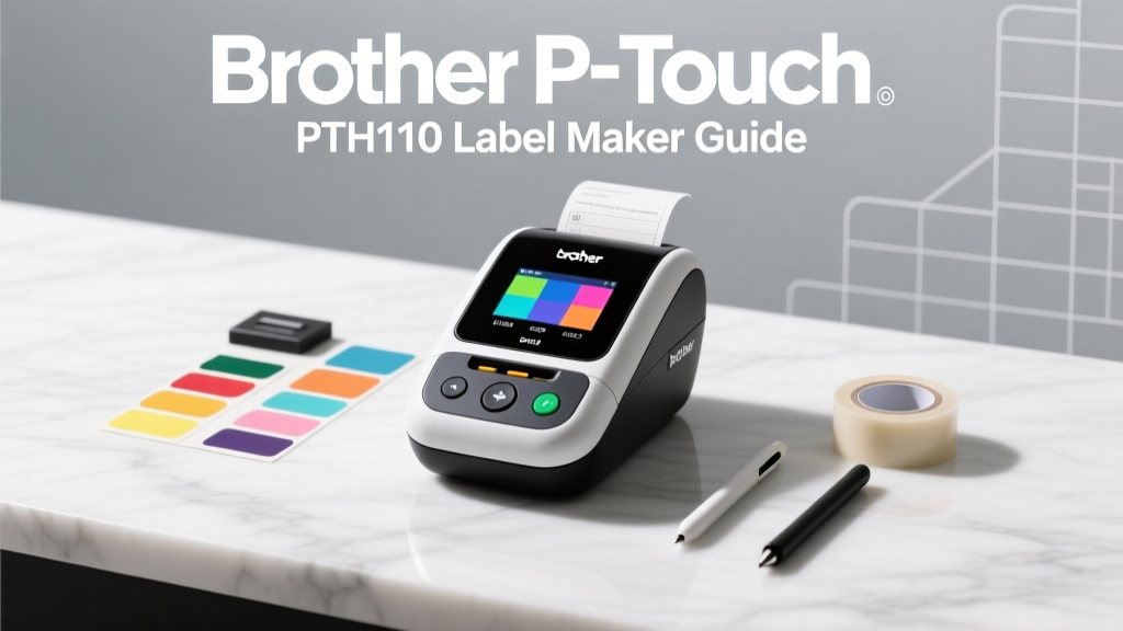 Brother P-Touch PTH110 Label Maker Guide