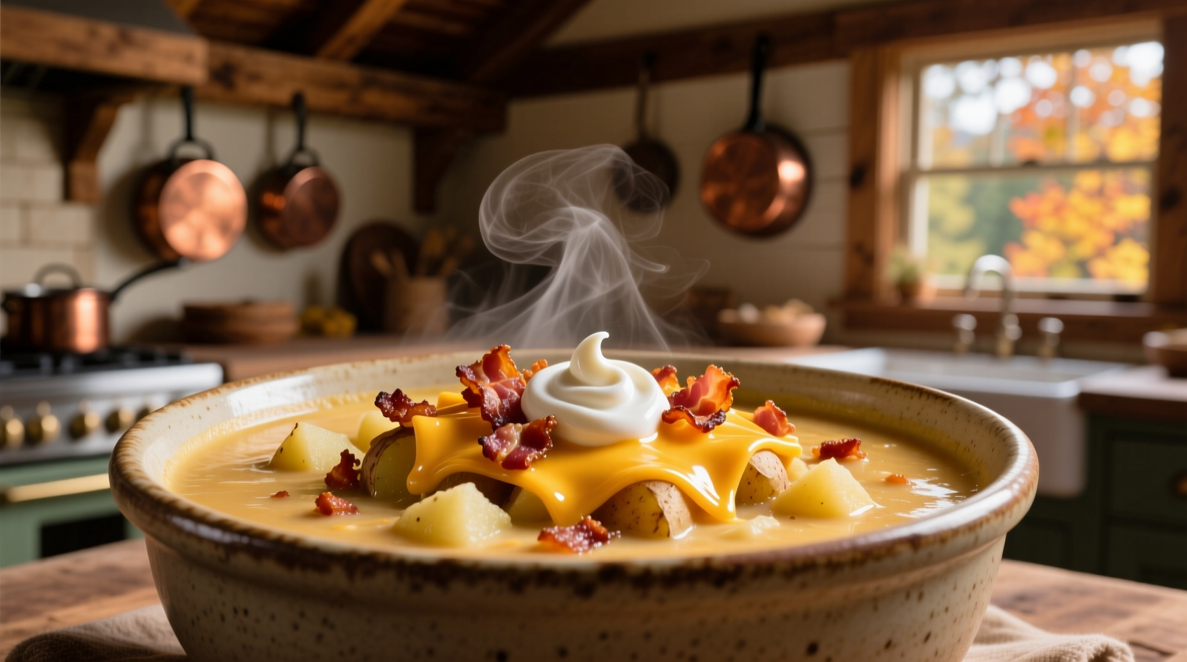 Portionierte Kartoffelsuppe zum Einfrieren