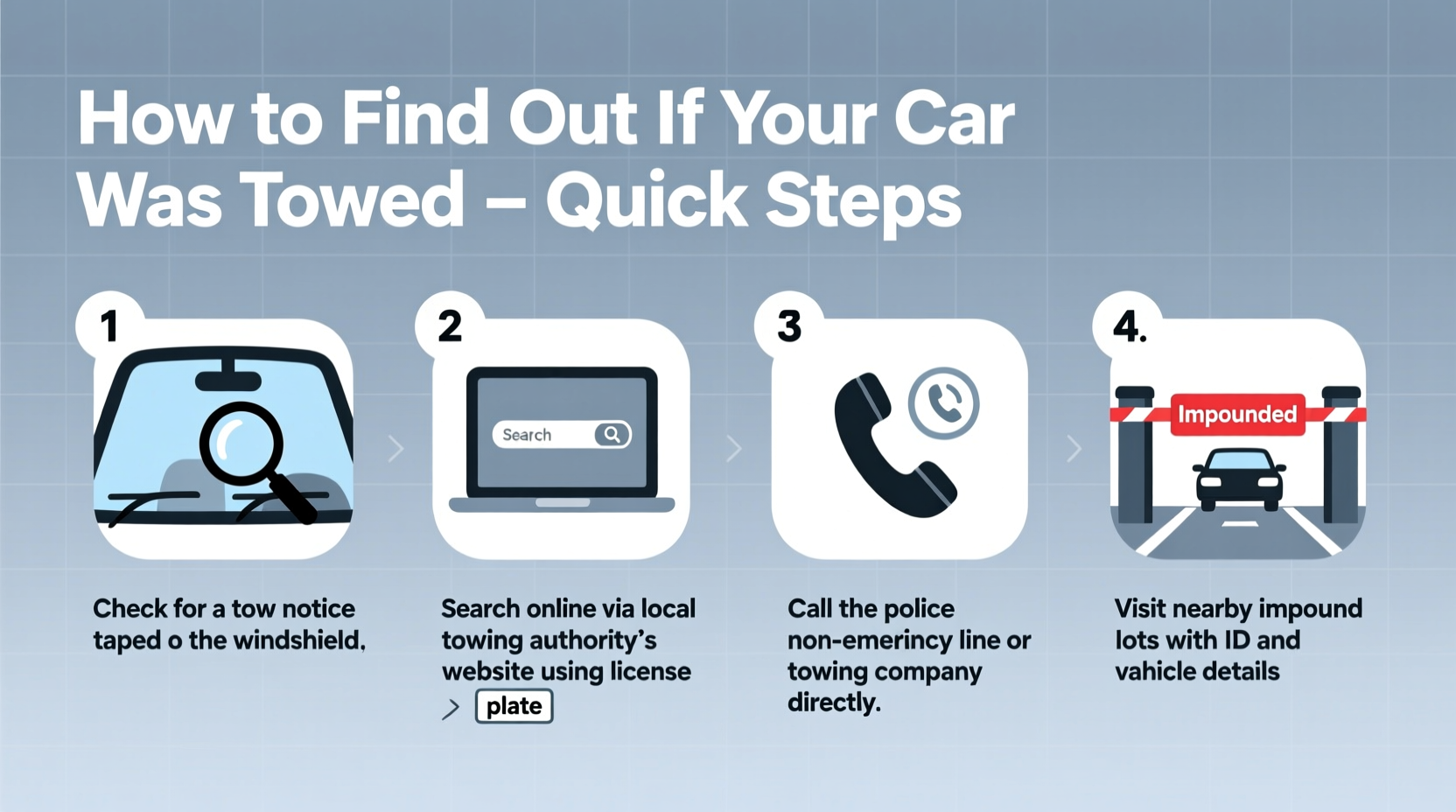 how to find if my car was towed