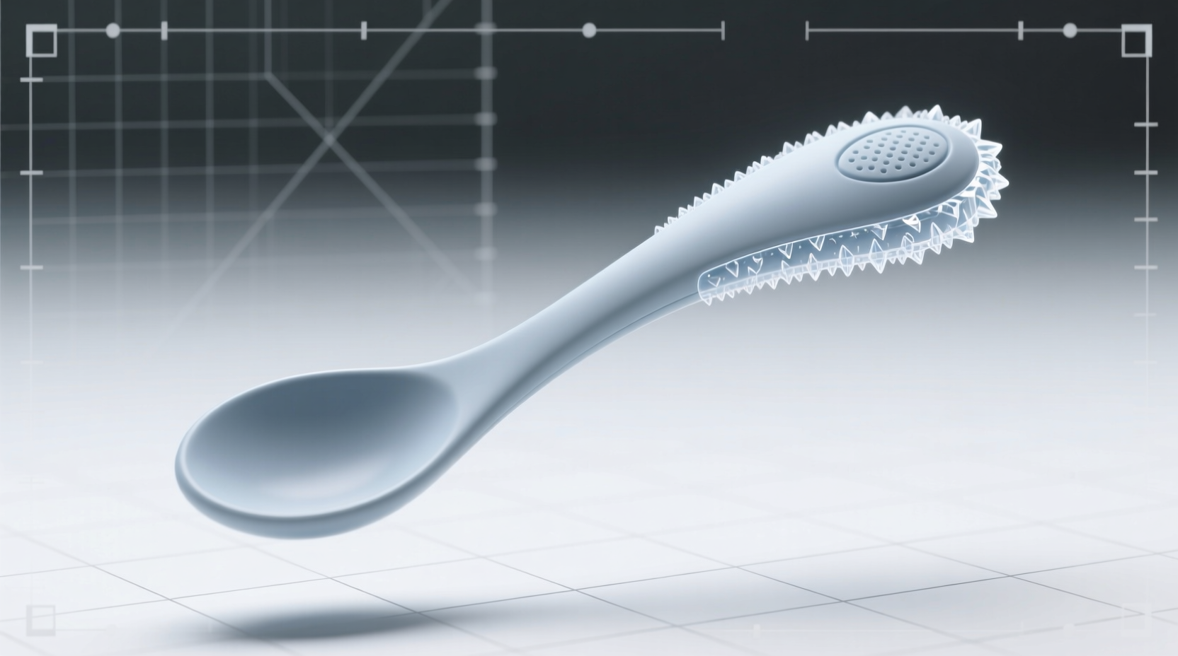 eco friendly cleaning silicone spoon grip sanitizing