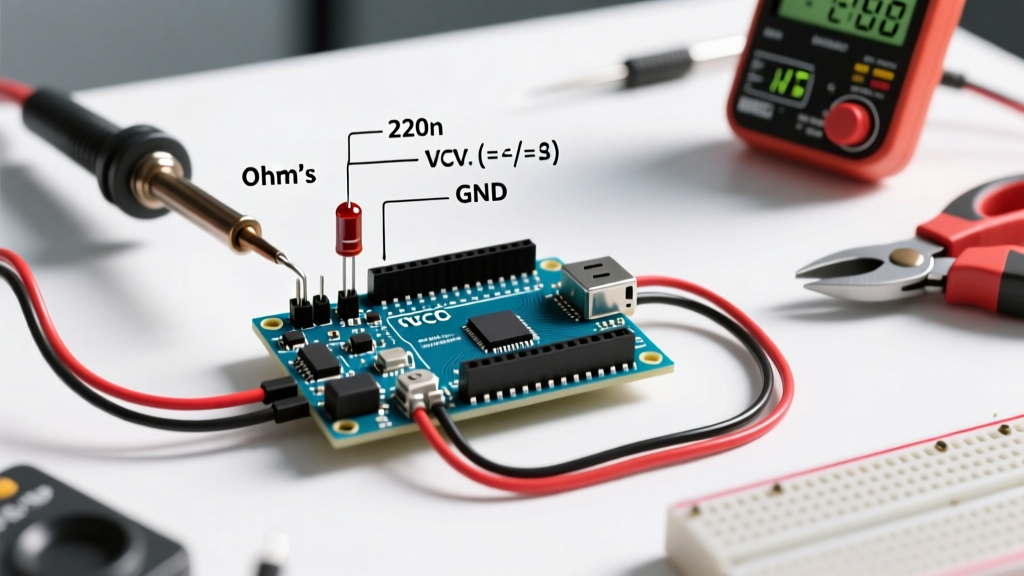 Arduino LED and Resistor: How to Calculate and Wire Safely