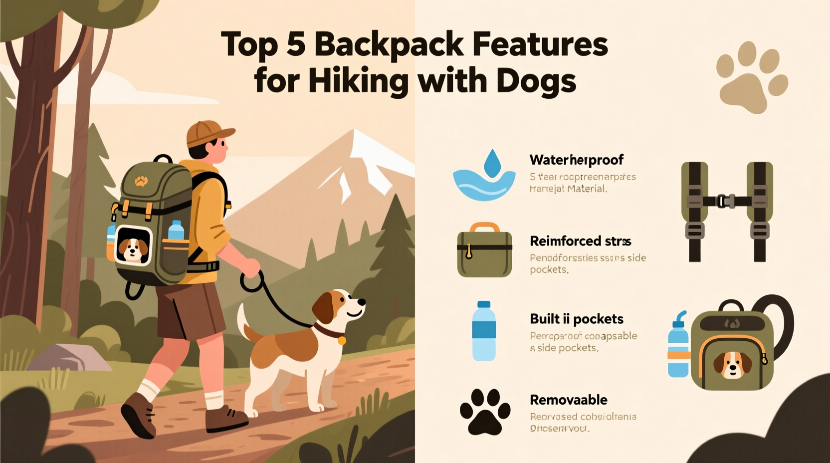how to choose the best backpack for hiking with a dog
