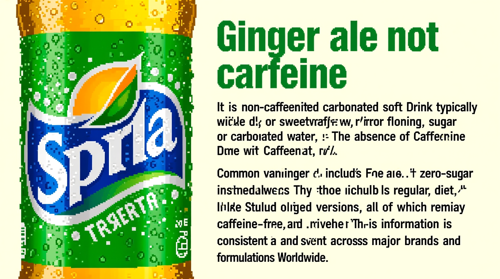 does ginger ale contain caffeine