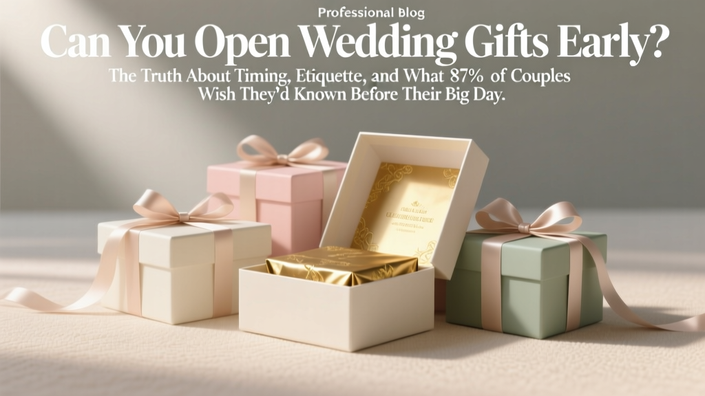 Wedding Gifts Early? Timing, Etiquette & 2026 Truth