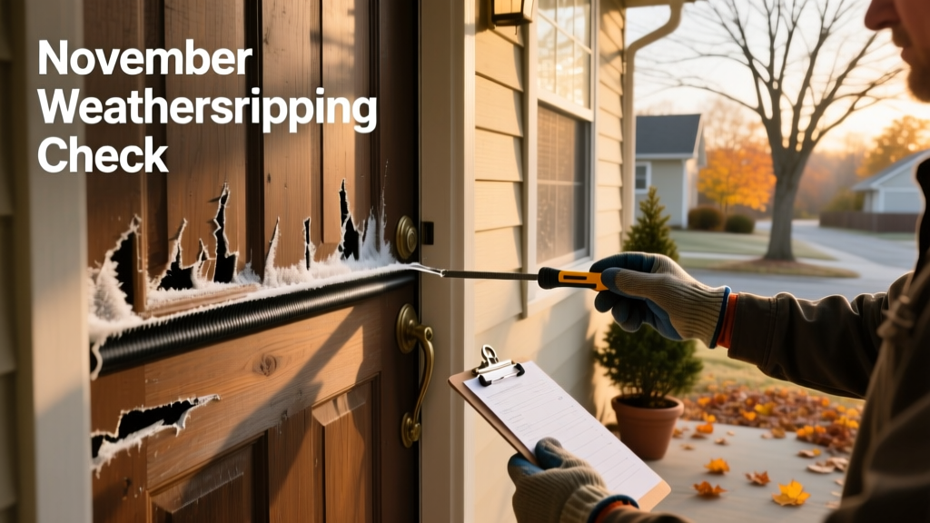 November Weatherstripping Check: Home Maintenance Checklist