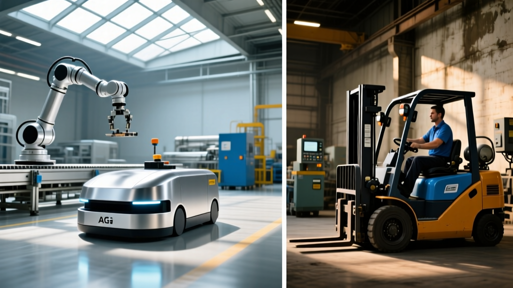 AGVs vs Traditional Material Handling Equipment: 2026 ROI Analysis