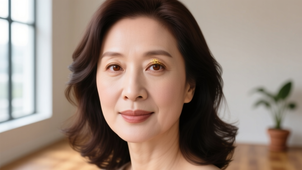 Close-up of a woman