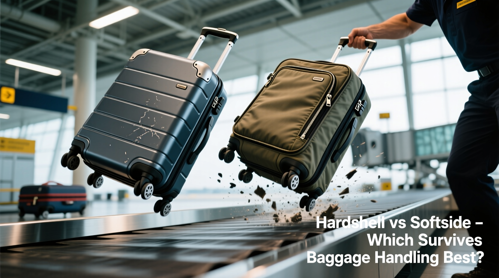 hardshell suitcases vs softside which withstands baggage handling best