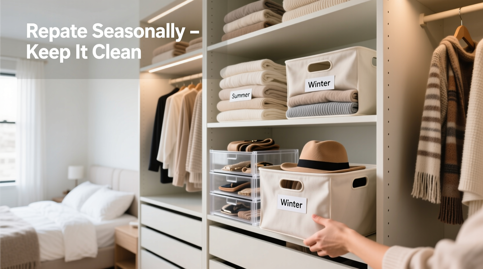 how to rotate seasonal clothes without cluttering drawers