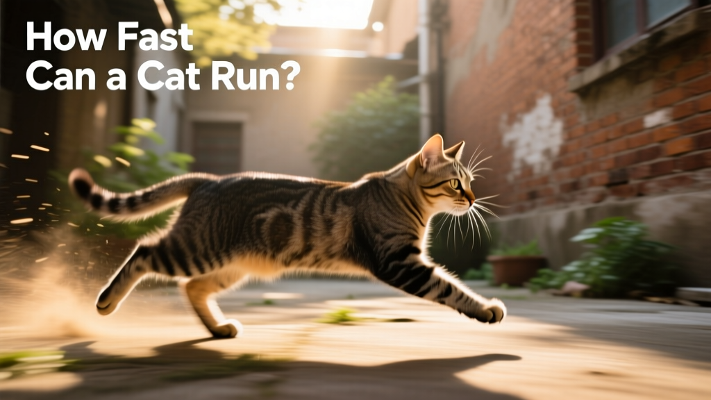 How fast can a cat run?