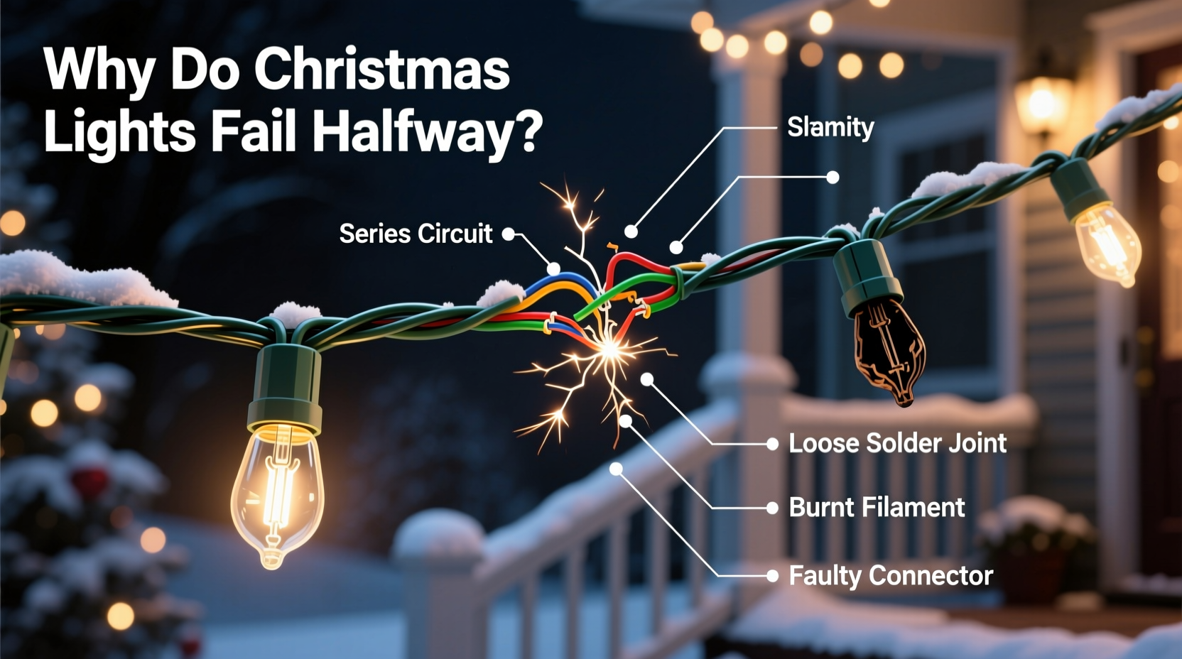 why do some christmas lights only half work and how to diagnose it