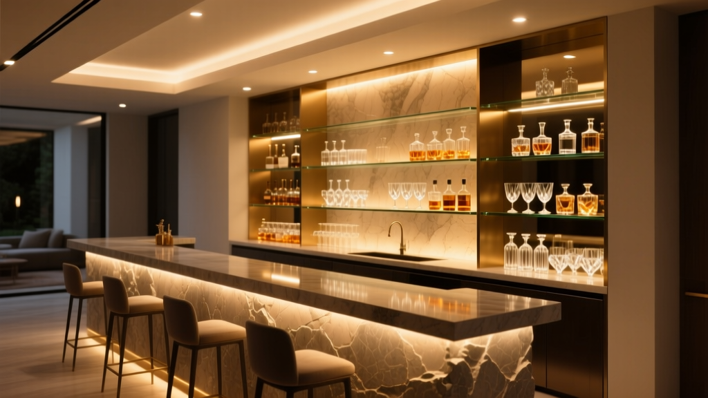 Backbar Uplighting: Eliminate Mirror Glare & Wash