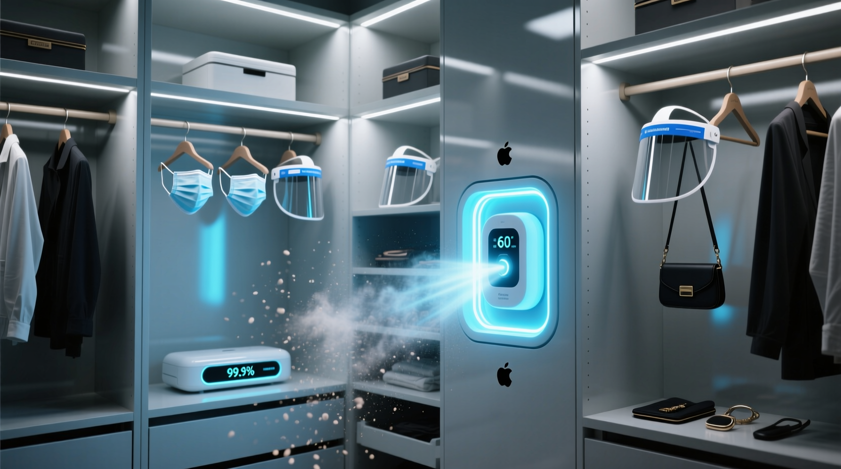 closet organization tips uv sanitizer integration