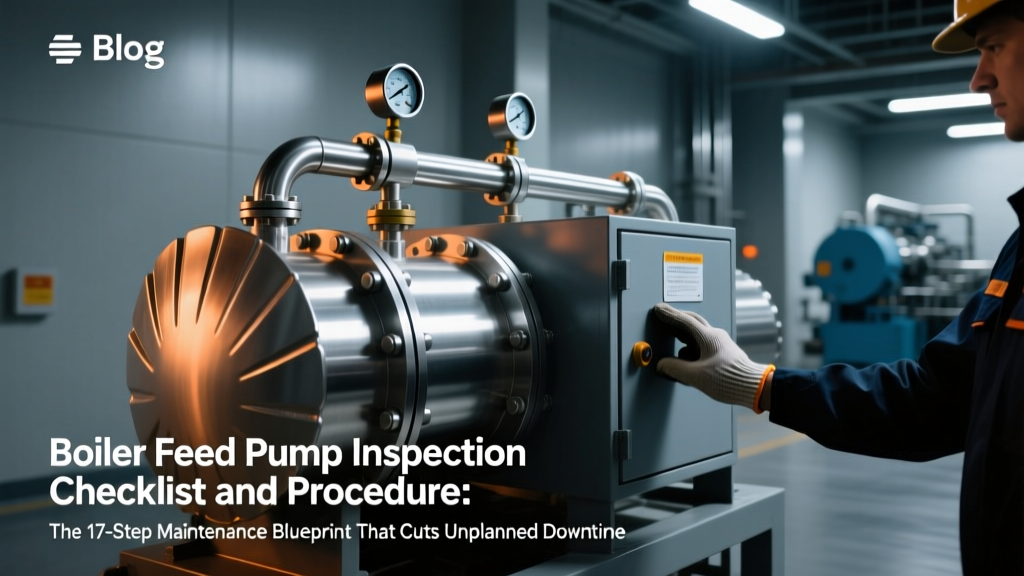 Boiler Feed Pump Inspection Checklist: Cut Downtime 63%