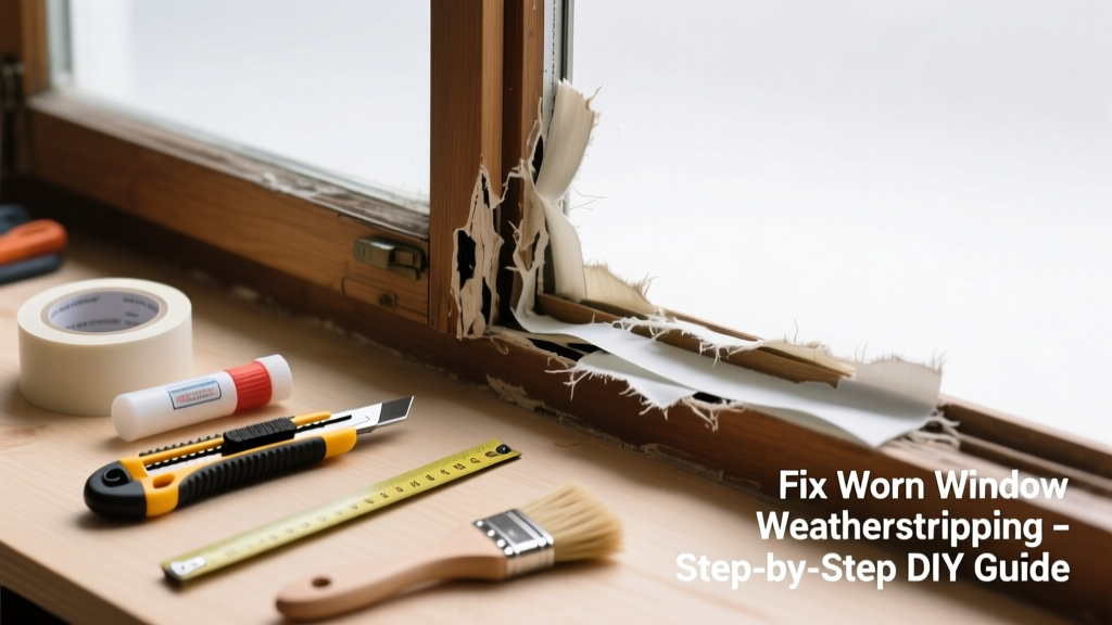 Fix Worn Window Weatherstripping: DIY Repair Guide