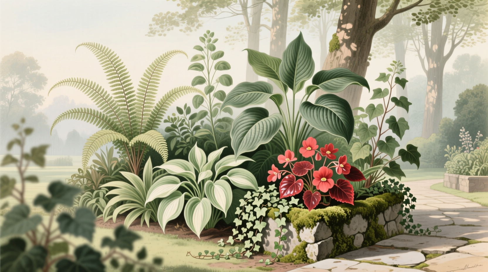 plantas para la sombra
