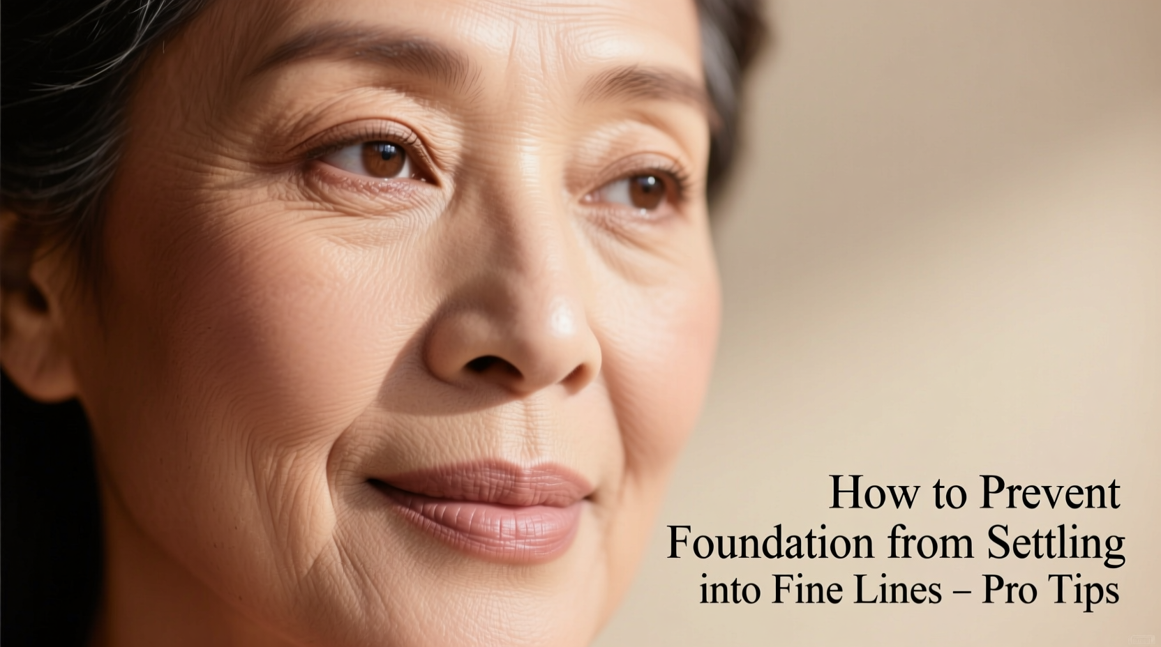 how to prevent foundation from settling into fine lines during the day