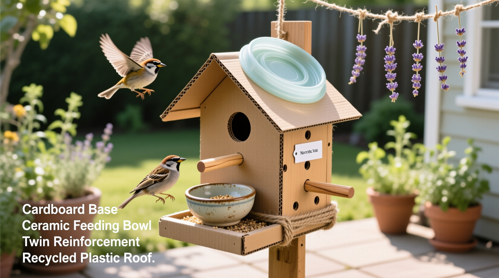 how to make your own bird feeder from household items safely