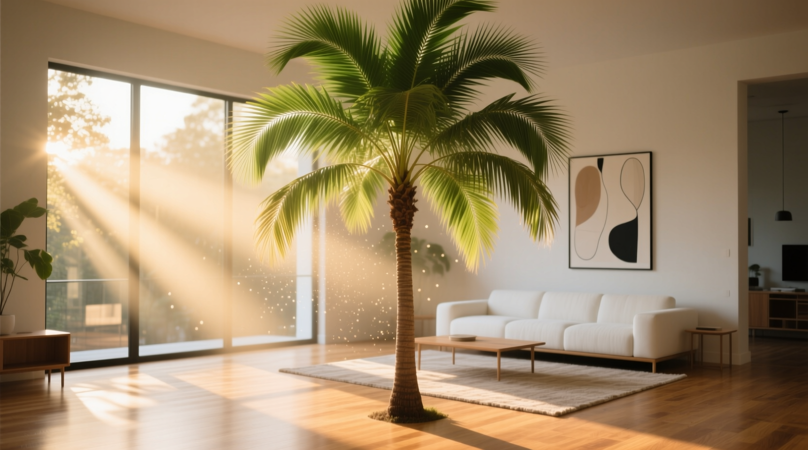 tall indoor palm