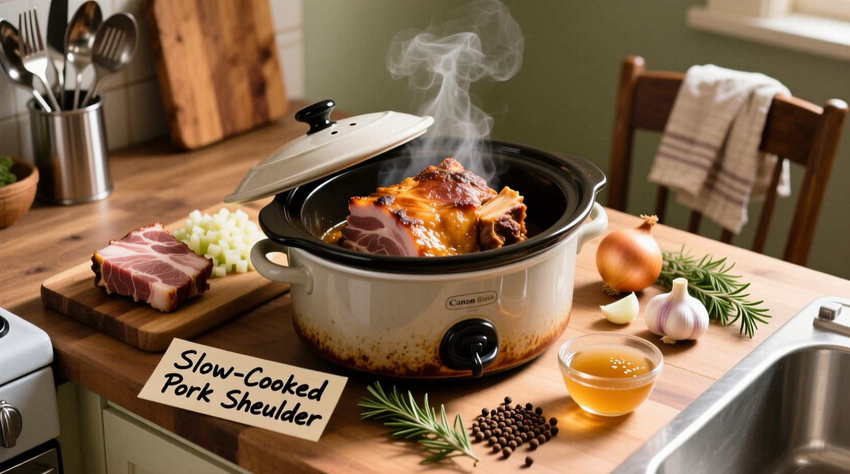 how to cook pork shoulder in crock pot