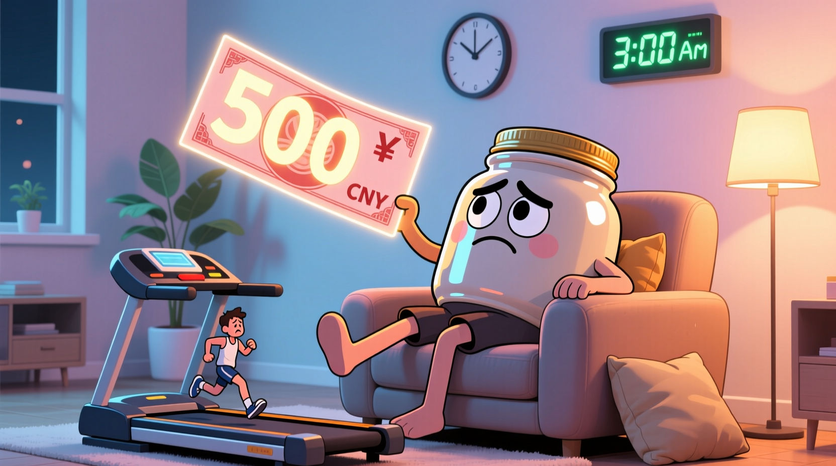 lazy jar makes you pay literally for skipping workout