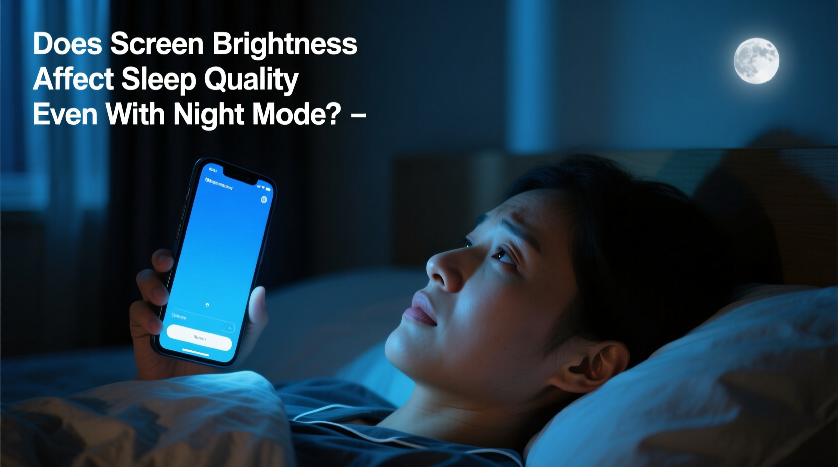 does screen brightness affect sleep quality even with night mode