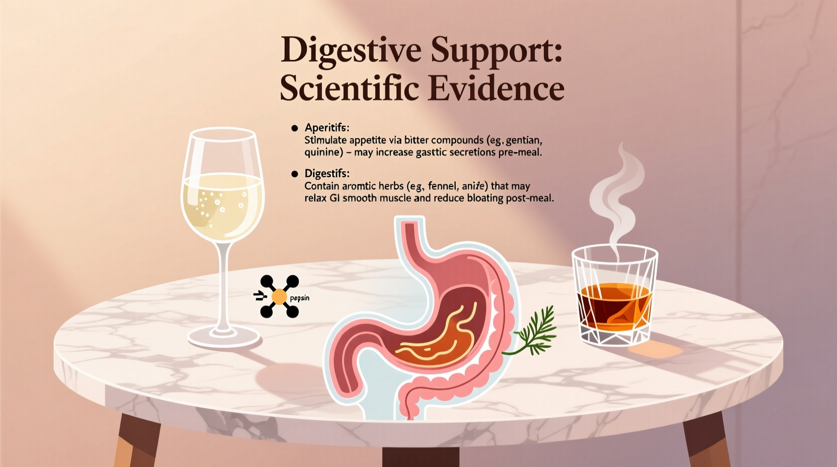 aperitif wines vs digestif spirits which actually supports post-dinner digestion scientifically