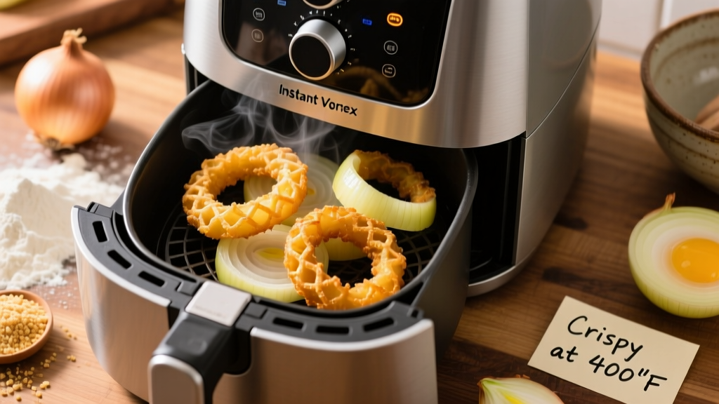Perfect Onion Rings in Instant Vortex Air Fryer