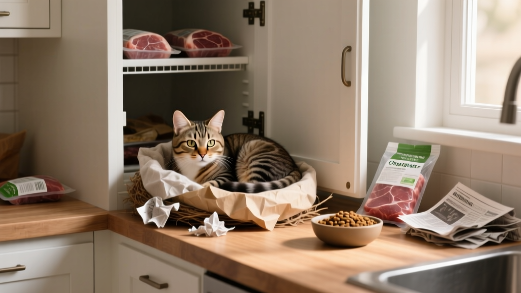 Cat Nesting Behavior and Raw Food: What’s Really Going On