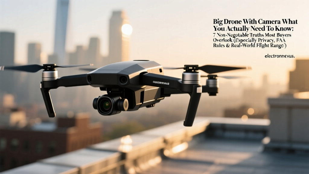 Big Drone With Camera What You Actually Need To Know: 7 Non-Negotiable Truths Most Buyers Overlook (Especially Privacy, FAA Rules & Real-World Flight Range)