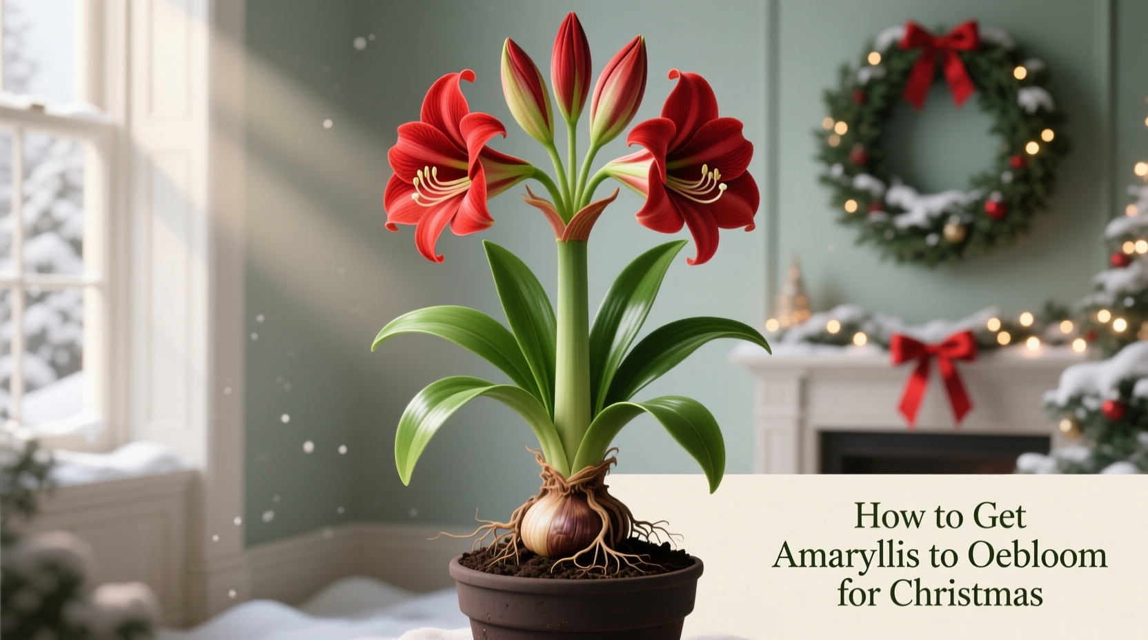 how to get amaryllis to rebloom for christmas