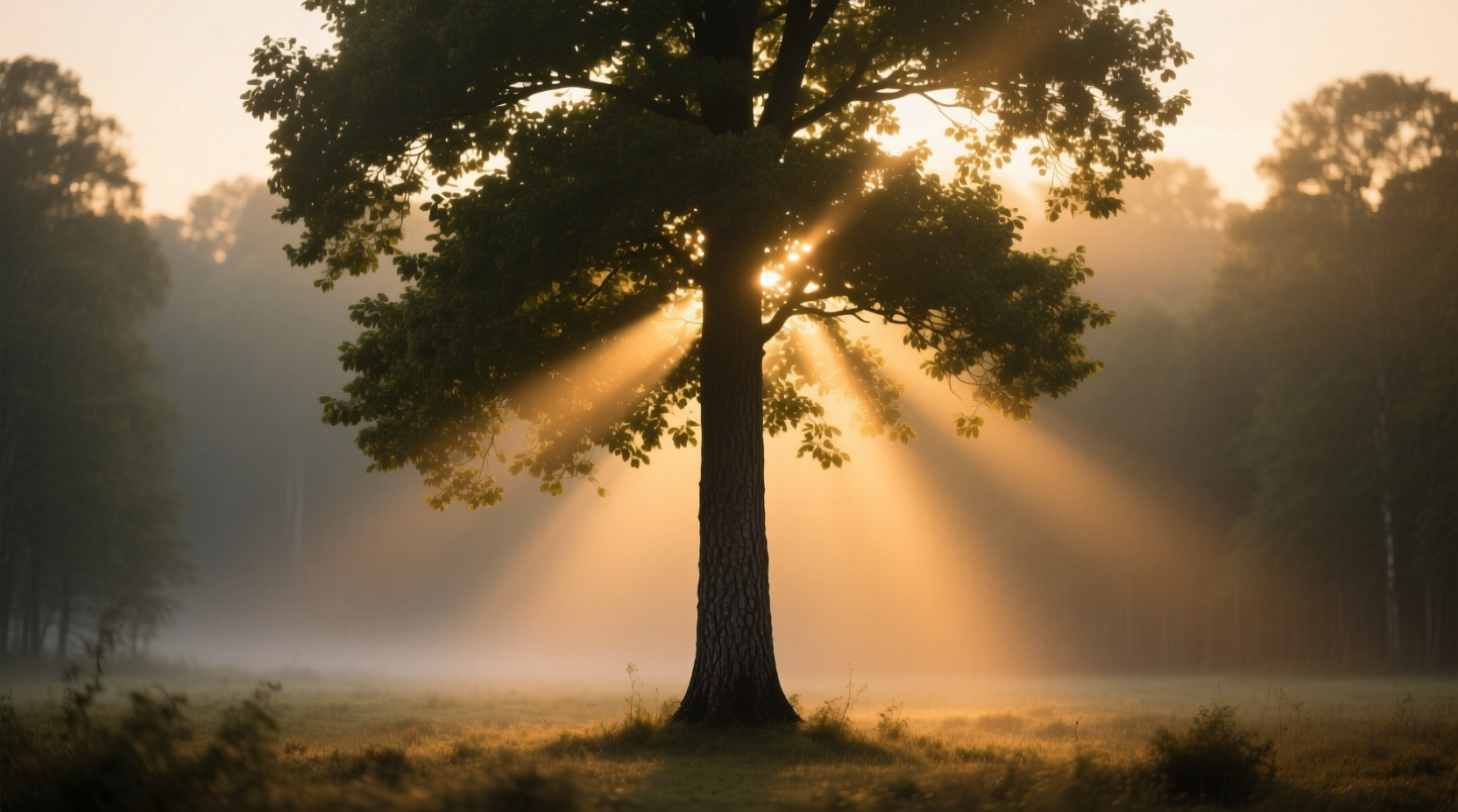 how to create a gradient lighting effect from top to bottom on a tree