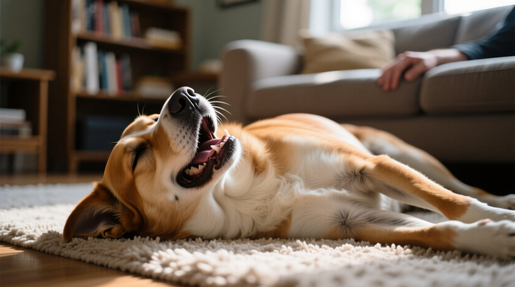 why does my dog sigh loudly when lying down