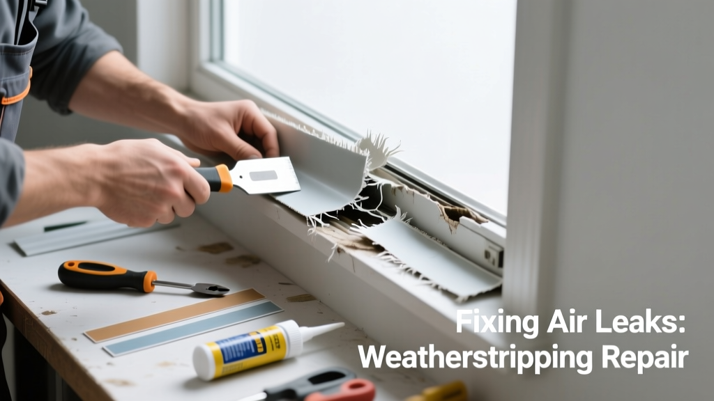 Fix Worn Window Weatherstripping That’s Leaking Air