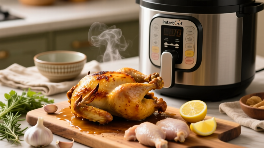 Rotisserie Chicken in Instant Pot Air Fryer: Crispy & Juicy