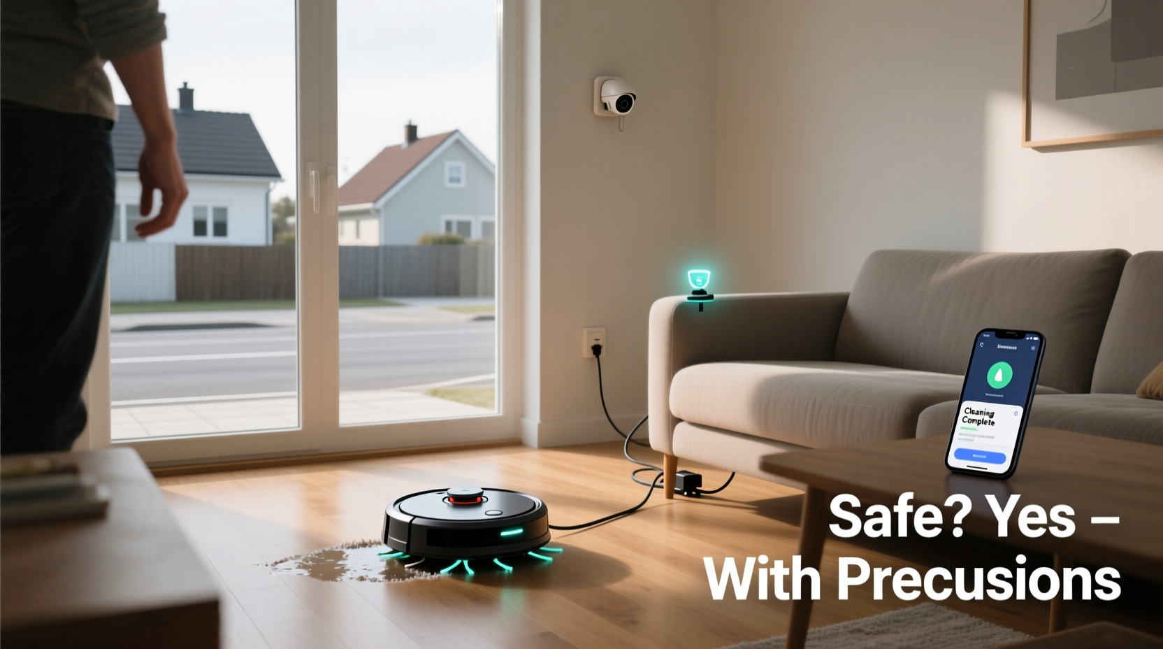 is it safe to leave a robot vacuum running when not home risks and precautions