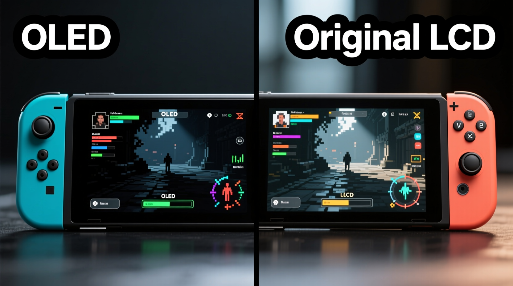 switch oled vs original for handheld mode is screen quality noticeable