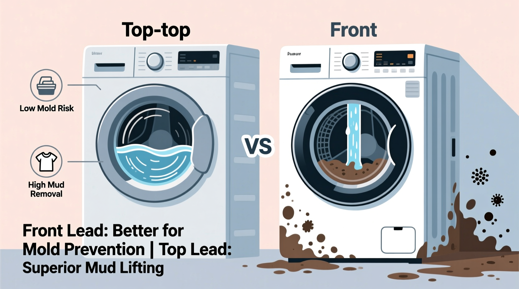 top load vs front load washer which cleans muddy clothes better without mold issues