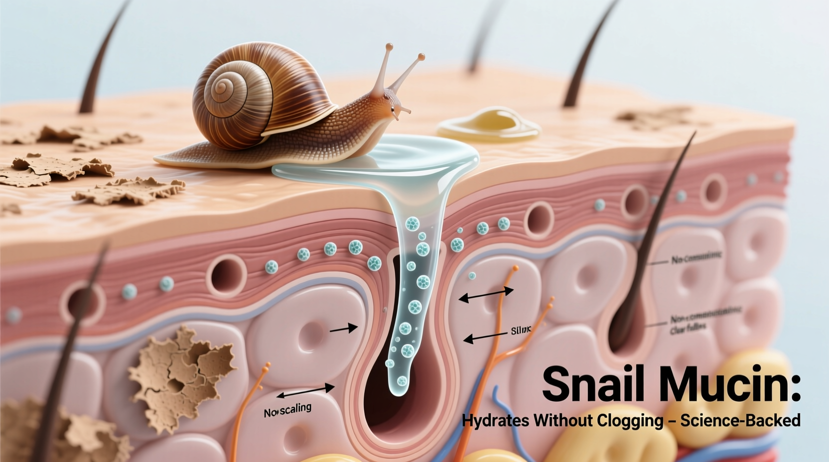 is snail mucin moisturizing dry patches or clogging pores unexpectedly