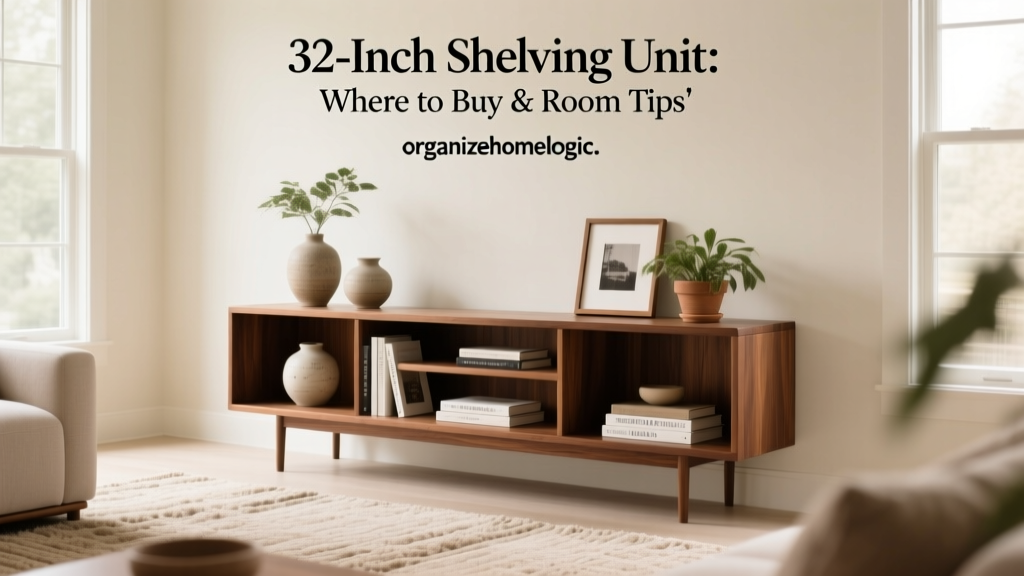 32-Inch Shelving Unit: Where to Buy & Room Tips
