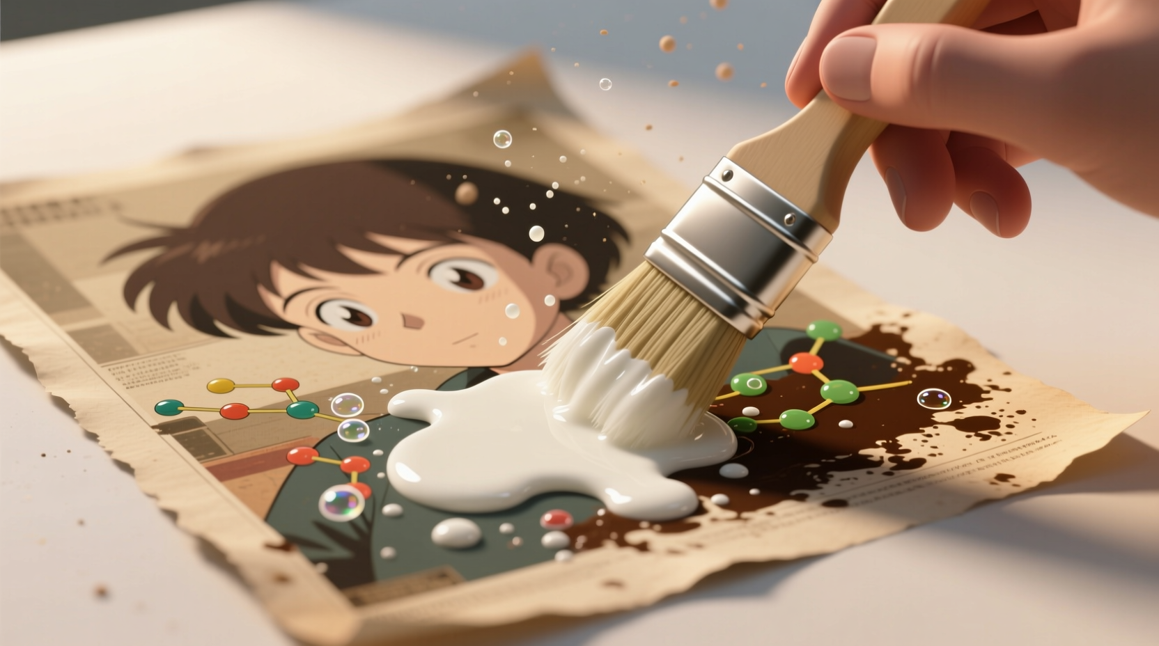 eco friendly cleaning remove marker from anime posters