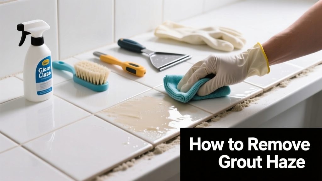 How to Remove Grout Haze from Tile Surfaces