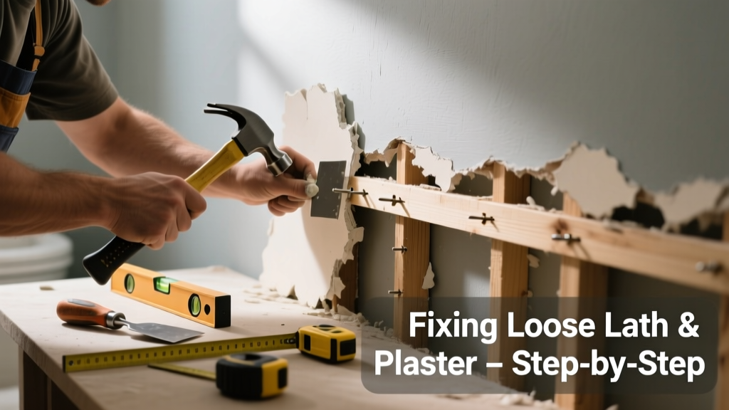 Fixing Loose Lath and Plaster in the Bathroom
