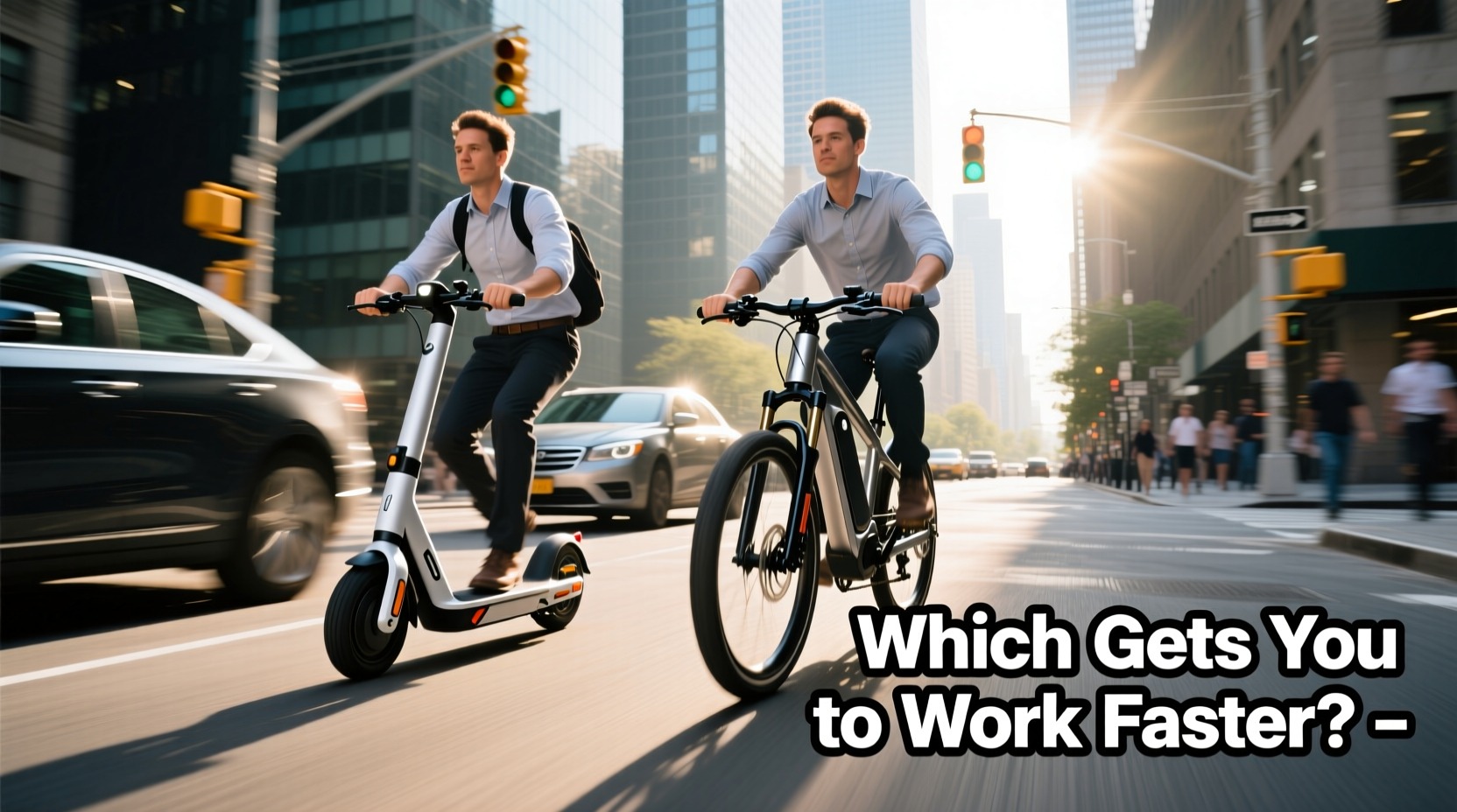 standing scooter vs electric bike which gets you to work faster