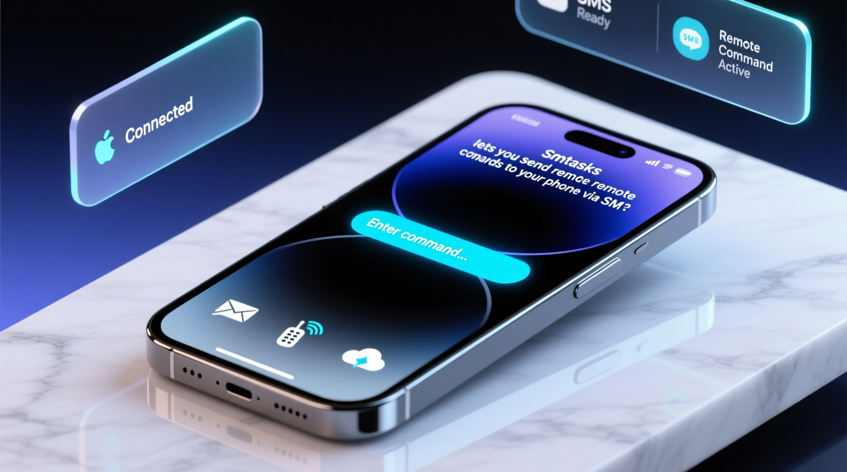 smstasks lets you send remote commands to your phone vi