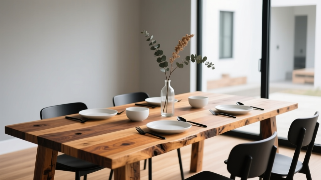 Sustainable Dining Tables Made From Reclaimed Barn Wood