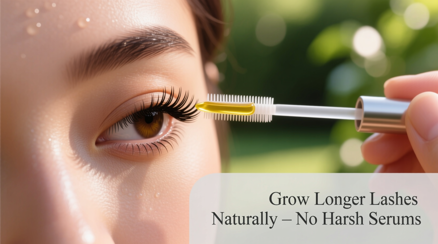 how to grow longer eyelashes naturally without using harsh serums