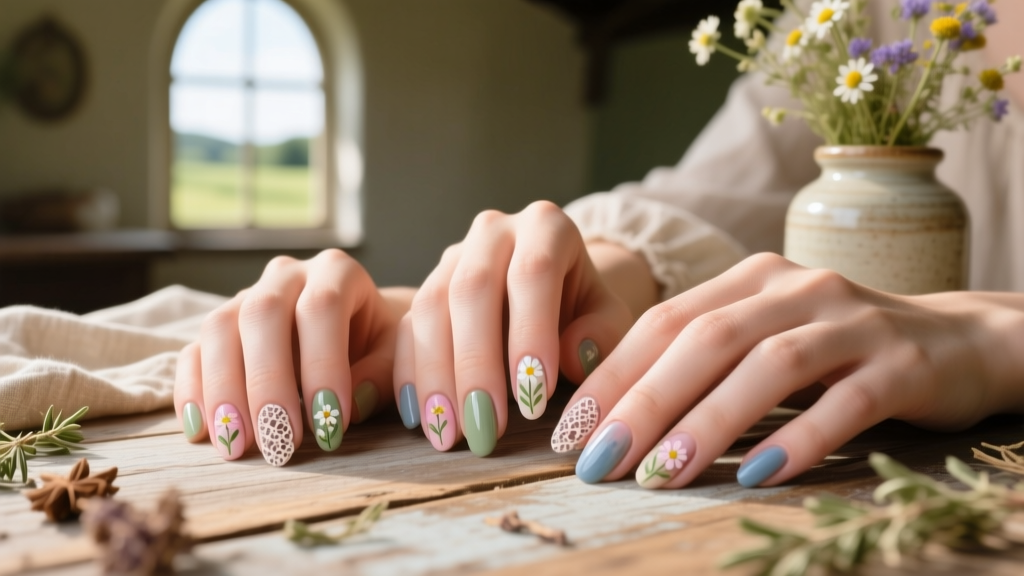 How to Do Cottagecore Nails: A Dreamy, Earthy Guide